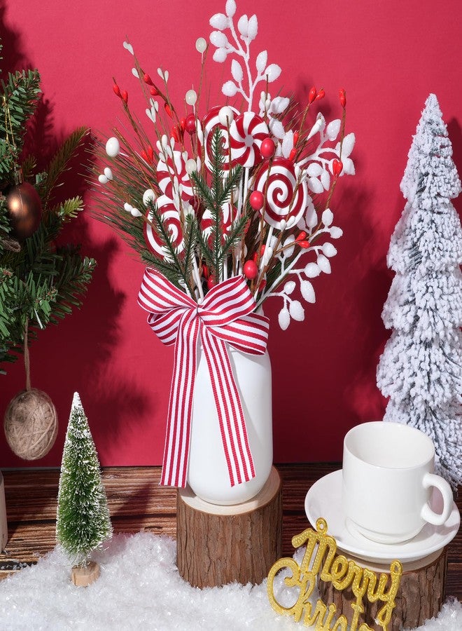 Pascliyna 3 Christmas Mason Jars Decorations, Red Berry Candy Mason Jar Christmas Centerpieces for Tables, Holiday Mason Jar Decor for Dining Coffee Table Xmas Winter Holiday New Year Home Ornament - Image 2